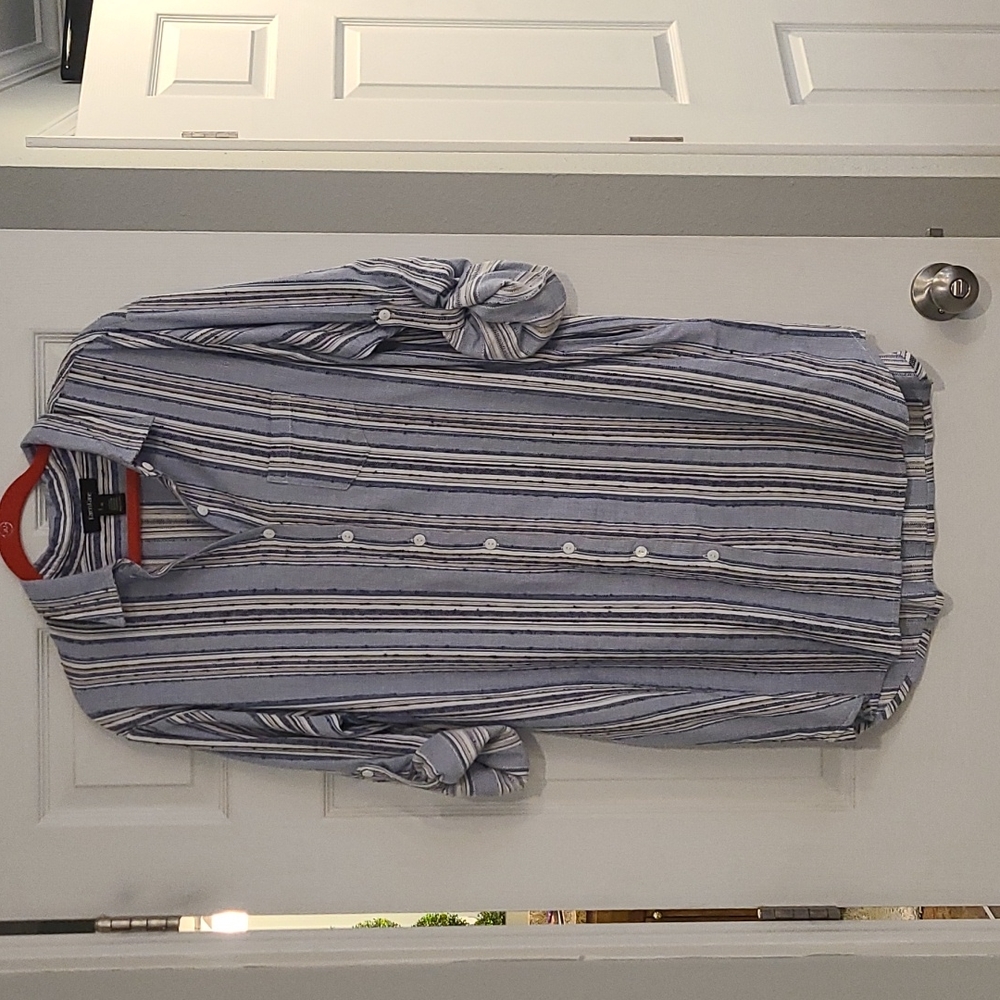 Karen Kane XL striped shirt dress